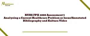 NURS FPX 4000 Assessment 5 Analyzing a Current Healthcare Problem or Issue/Annotated Bibliography and Kaltura Video