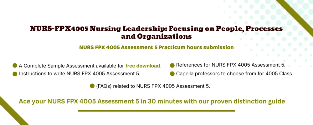 NURS FPX 4005 Assessment 5 Practicum hours submission