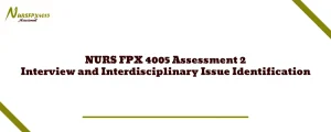 NURS FPX 4005 Assessment 2 Interview and Interdisciplinary Issue Identification